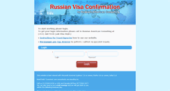 Desktop Screenshot of agent.russianvisaconfirmation.com